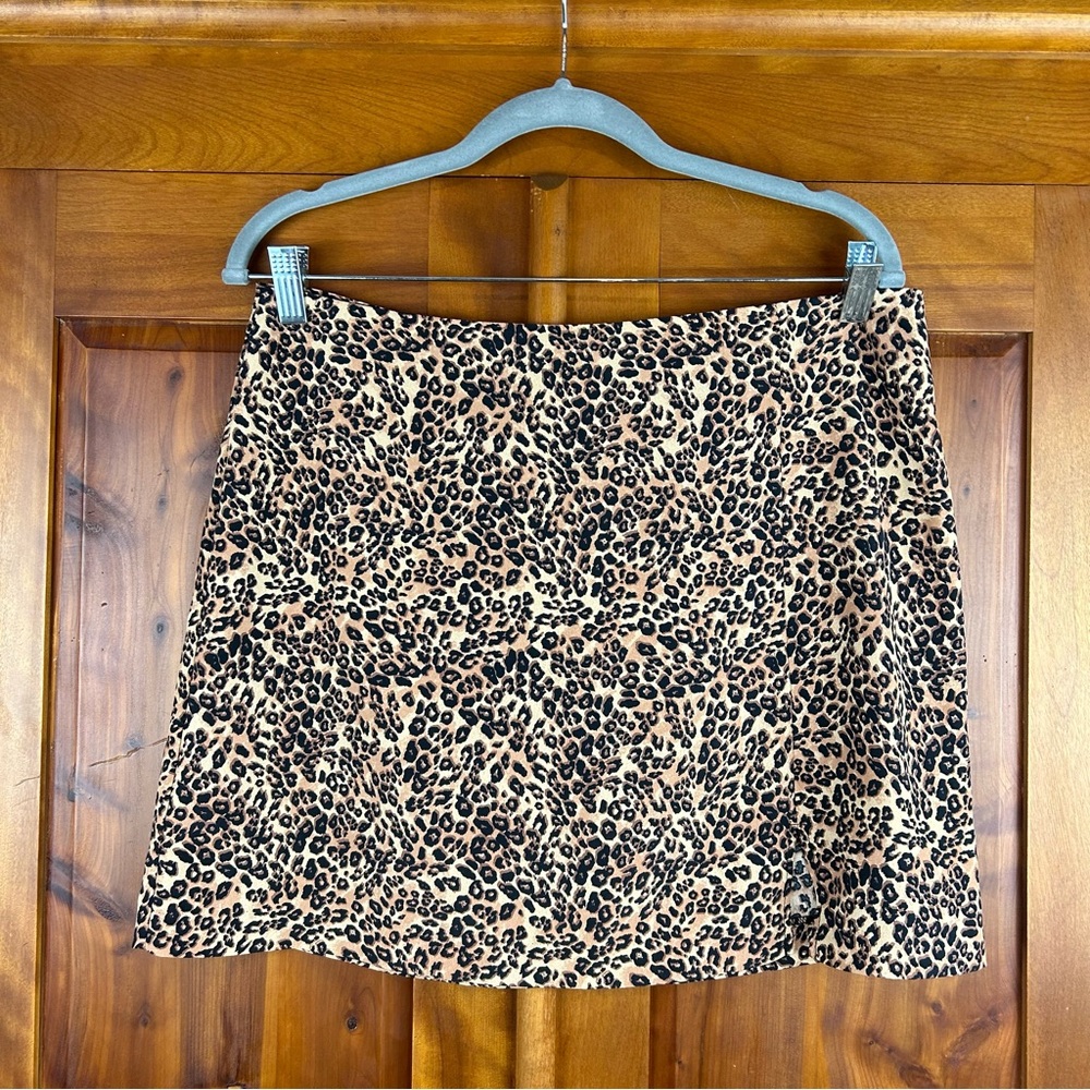 Primark Leopard Print Mini Skirt Festival Summer Trending Y2K Style Indie Sleaze